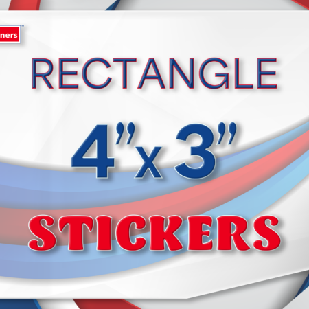 Rectangular Stickers 4"x3"